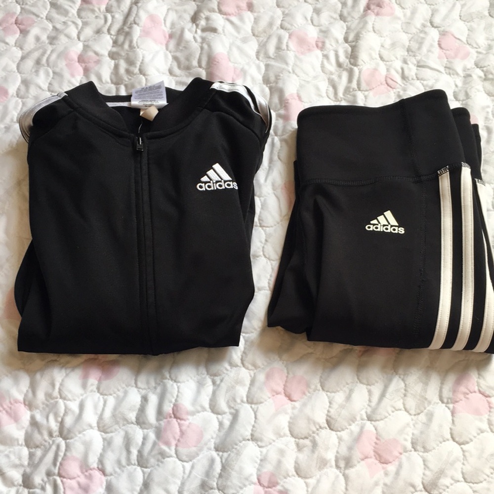 Kids adidas zip up and leggings set ⭐️BUNDLE⭐️